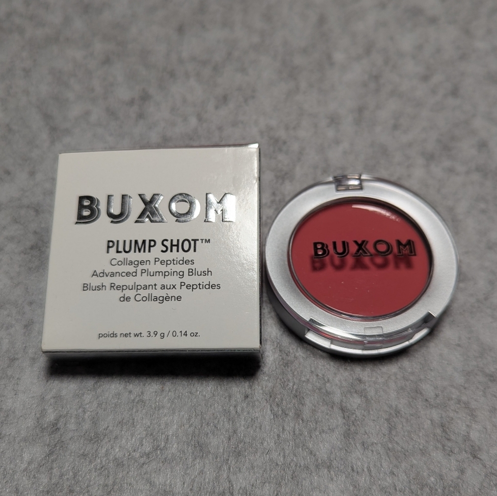 NIB Buxom Plump Shot Collagen Peptides Advanced Plumping Blush Tickled Pink